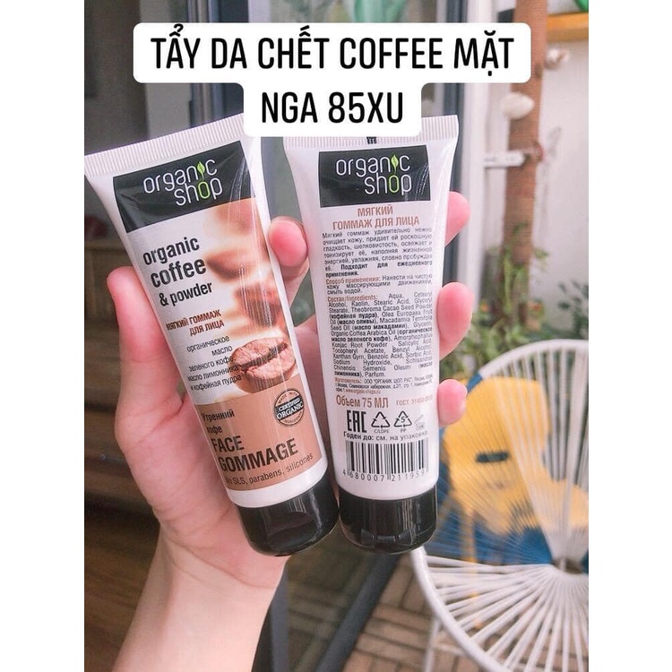 COMBO 2 TẨY DA CHẾT COFFEE ORGANIC SHOP NGA | BigBuy360 - bigbuy360.vn