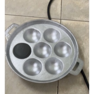 Khuôn Bánh Khọt Gang Trắng 7-12 Bánh