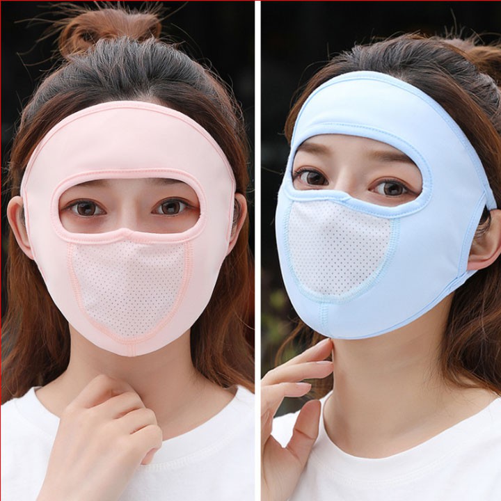 Khẩu trang Ninja 2 lớp vải cotton thông hơi che kín mặt chống nắng chống bụi nam và nữ - Khau trang