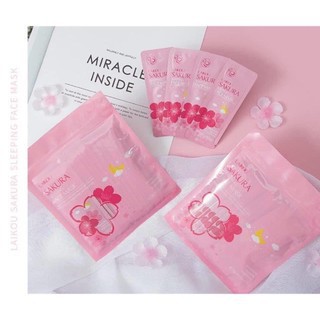 (Gói lẻ 3g) Mặt nạ ngủ bùn Trà Xanh Matcha và Anh Đào Sakura LaiKou (dollar cosmetics) | BigBuy360 - bigbuy360.vn