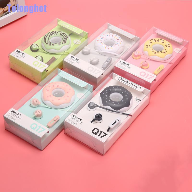 Tai Nghe Nhét Tai 3.5mm Hình Bánh Donut Dễ Thương | BigBuy360 - bigbuy360.vn