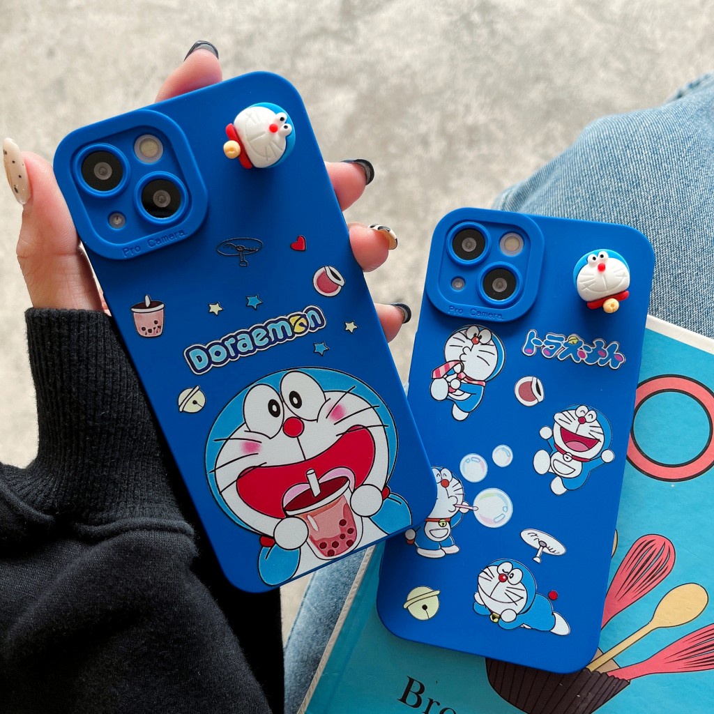 Ốp Điện Thoại Hình Doraemon 3D Cho Xiaomi Redmi Note 8 / Redmi Note 8 Pro Redmi Note 7 Redmi K20 Pro K30 Mi 11 Lite