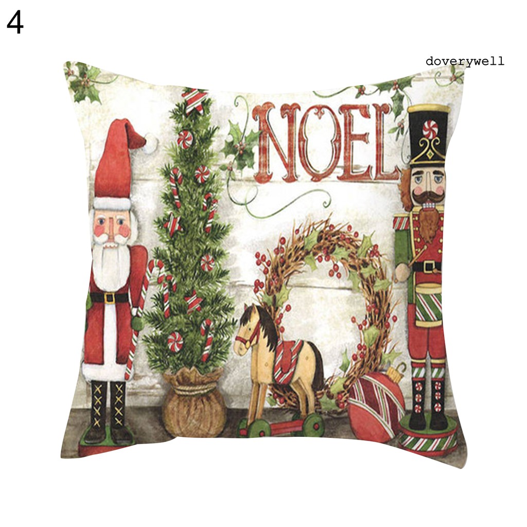 Bao Bọc Gối Trang Trí In Hình Chủ Đề Giáng Sinh