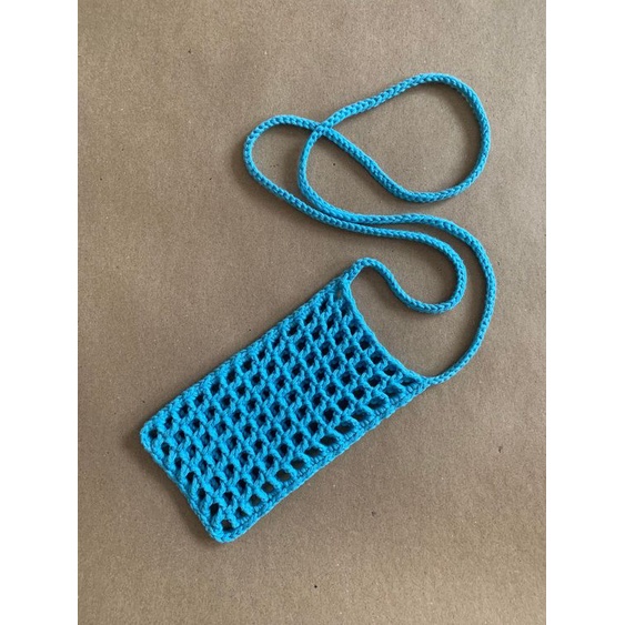 Túi móc len handmade đựng điện thoại
