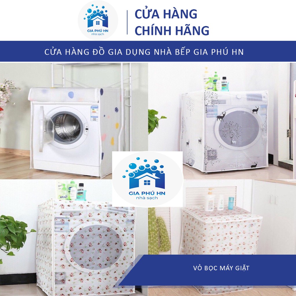 Bọc Máy Giặt [ 𝐒𝐈𝐄̂𝐔 𝐇𝐎𝐓 ] Chống Thấm Cao Cấp Hàng Đẹp Chất Liệu Satin