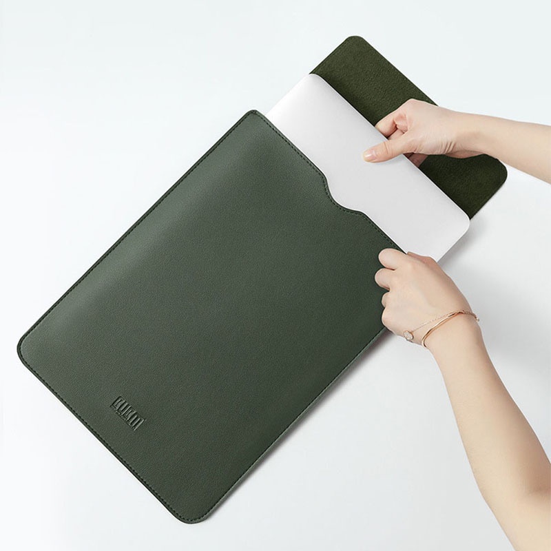 Túi Da PU BUBM Chống Sốc Chống Thấm Nước Đựng Máy Tính Bảng iPad air 10.9 12 13 15inch