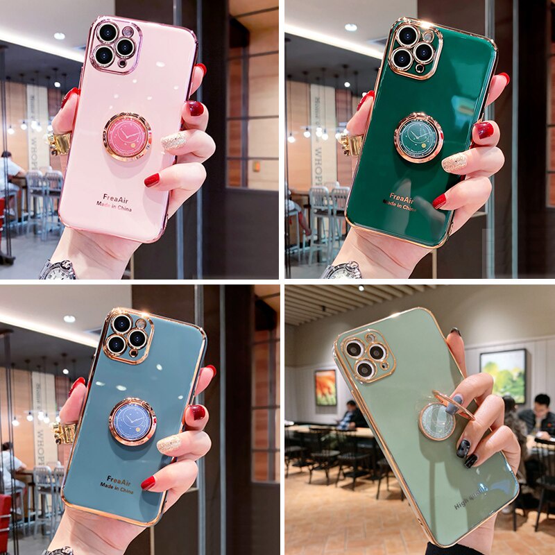Ốp điện thoại TPU mềm có giá đỡ thích hợp cho Iphone 12 Pro 12 Mini Max 11 Pro Max X Xr Xs Max 8