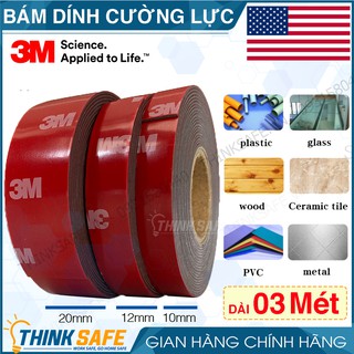 Băng keo cường lực 3M 4229P băng keo 2 mặt siêu dính, siêu chắc, nhiều lựa chọn bề rộng, chiều dài 3 mét - Chính hãng 3M