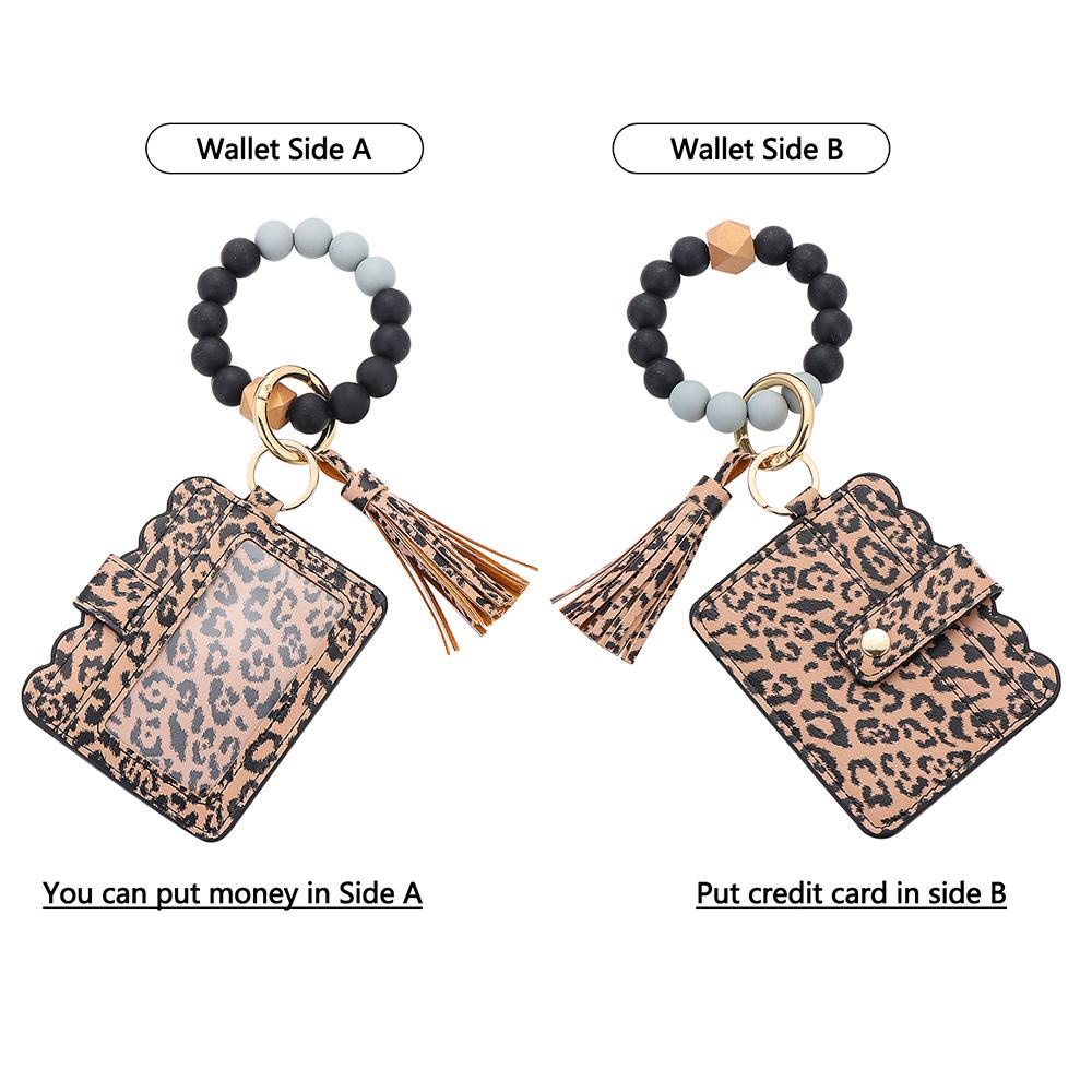 Ví Da Màu Cầu Vồng Có Móc Khóa