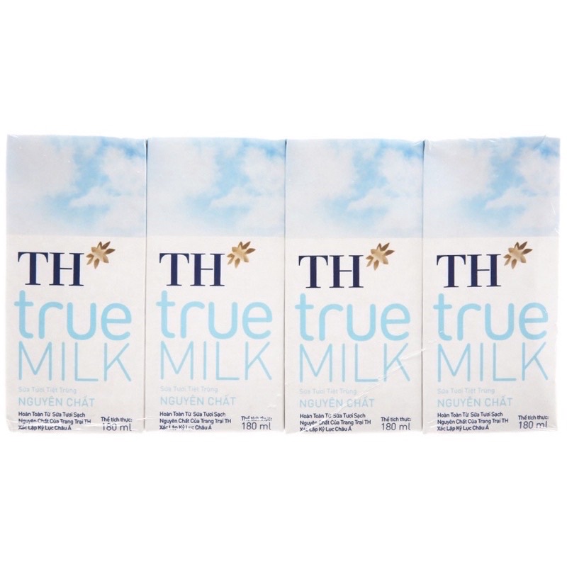 (Sẵn kho) Thùng sữa TH true Milk 180ml
