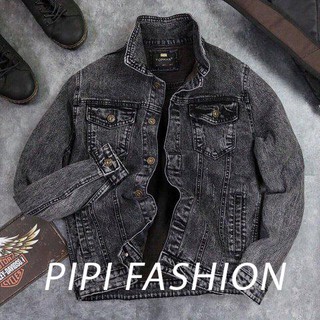 ÁO KHOÁC JEAN NAM XÁM TRO VIET FASHION (NEW)