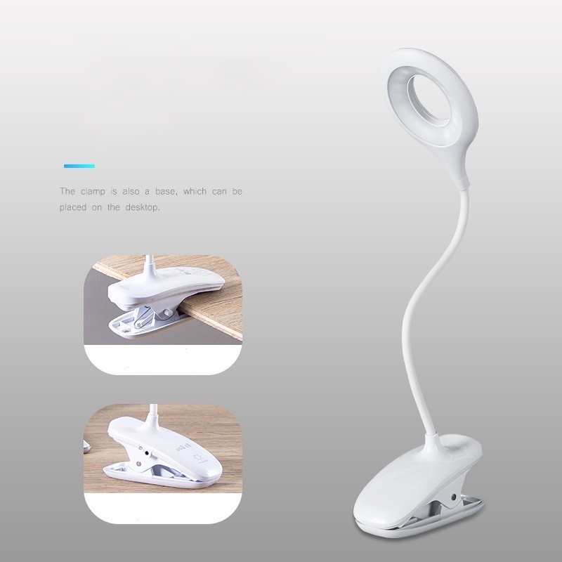 Đèn LED để bàn cảm ứng linh hoạt có kẹp tiện dụng