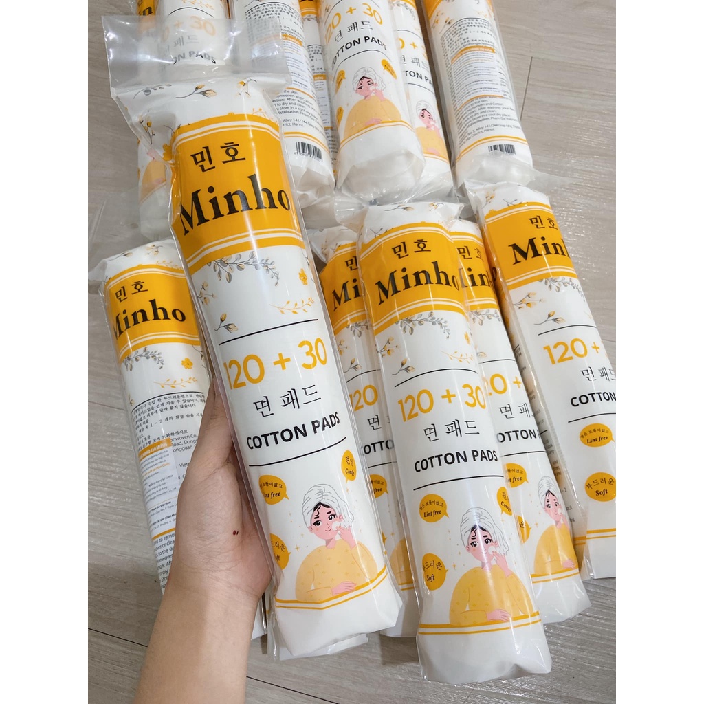 Bông tẩy trang MIHO hàn quốc 150 miếng tròn