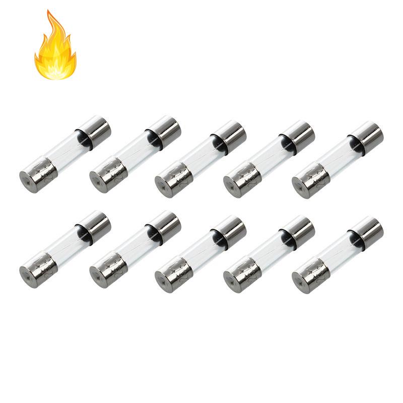 Set 10 Cầu Chì Ống Thủy Tinh 5x20mm 250V 2Amp Chuyên Dụng