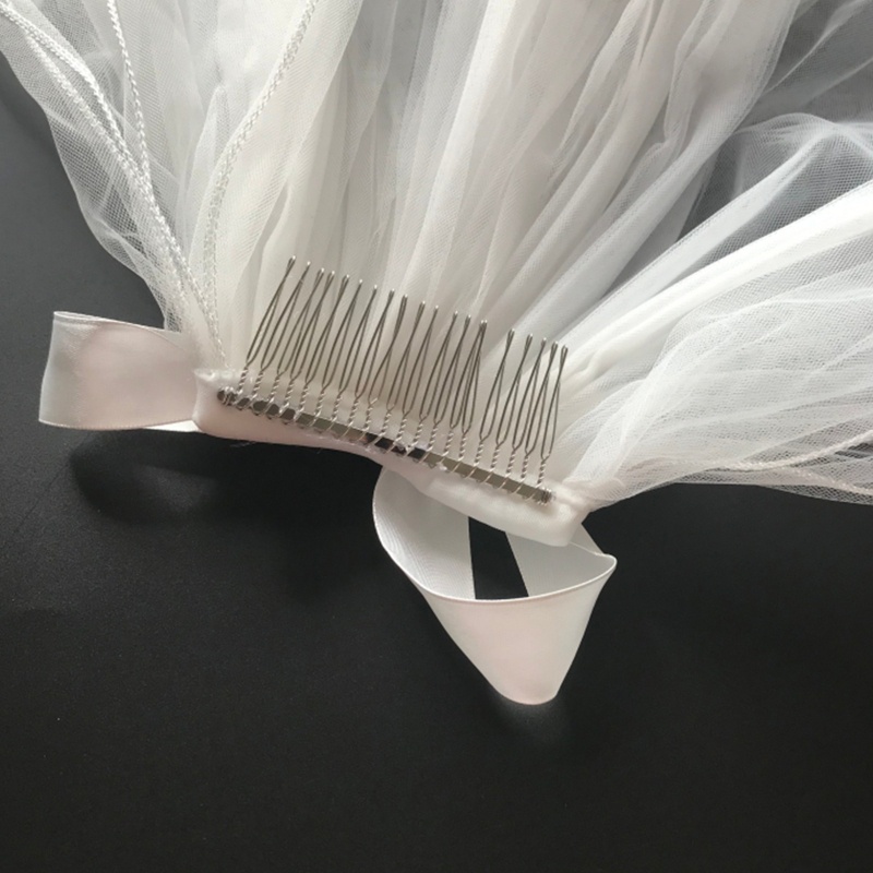 Mạng Che Mặt Nhiều Lớp Đính Hạt Dùng Trang Trí Đám Cưới