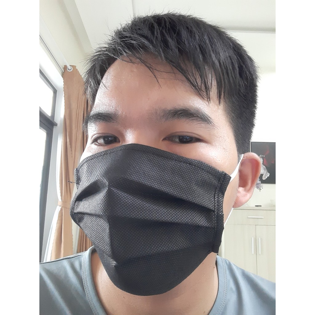 Khẩu Trang Y Tế 4 Lớp Đen Trắng | BigBuy360 - bigbuy360.vn