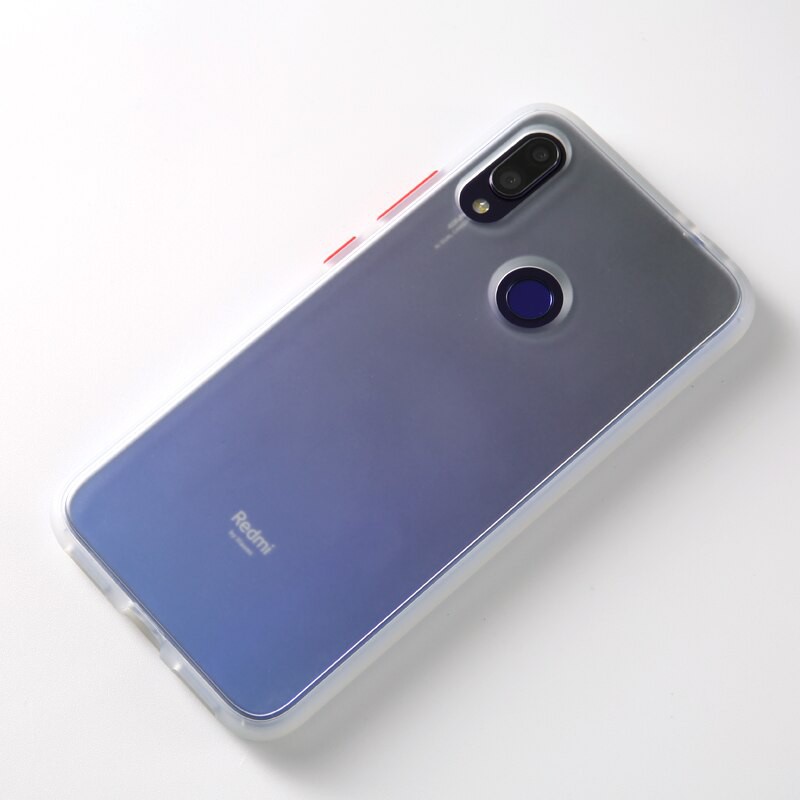 Ốp lưng cho Xiaomi Redmi Note 7 Pro note 7 pro/ Redmi Note 7 note 7 mặt lưng nhám viền màu dẻo cao cấp chống bám vân tay