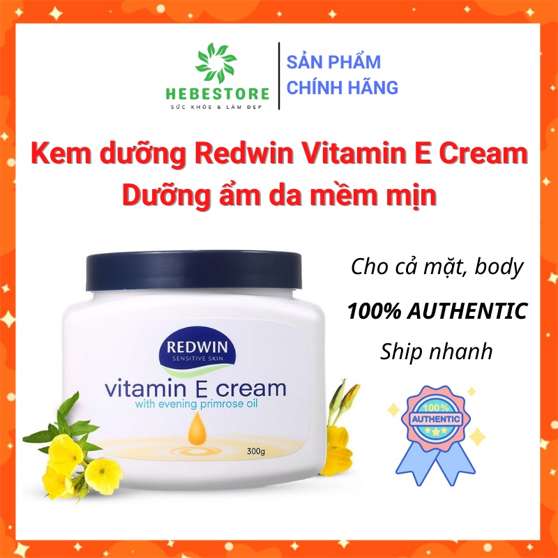 [Chuẩn AUTH] Kem dưỡng Redwin Vitamin E Cream Úc 300g - dưỡng ẩm da mềm mịn | BigBuy360 - bigbuy360.vn