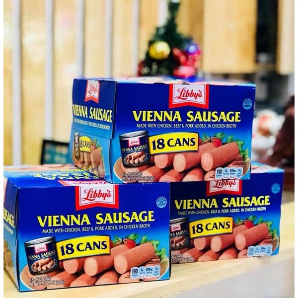 ( Bán sỉ ) Thùng 18 hộp Xúc xích Libby's Vienna Sausage 130gr