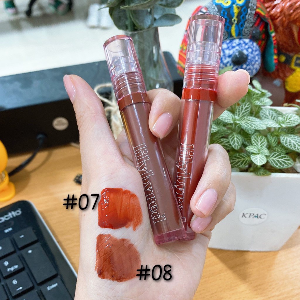 Son Tint Lì Lilybyred Glassy Layer Fixing Tint #07 Sunset Orange #08 Burnt Brick