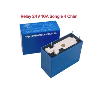 Relay 24v 10a songle 4 chân smi-24vdc-sl-a