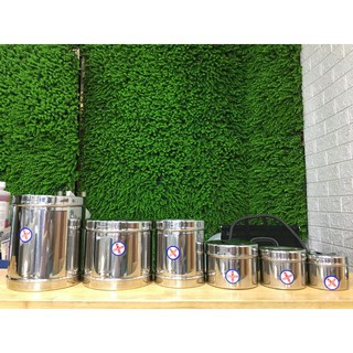 Hộp Gòn Inox Đựng Bông Gòn Full Size