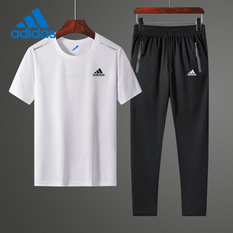 Adidas Bộ Đồ Thể Thao Áo Thun Tay Ngắn Phối Quần Dài Thời Trang Mới 2022 Cho Nam