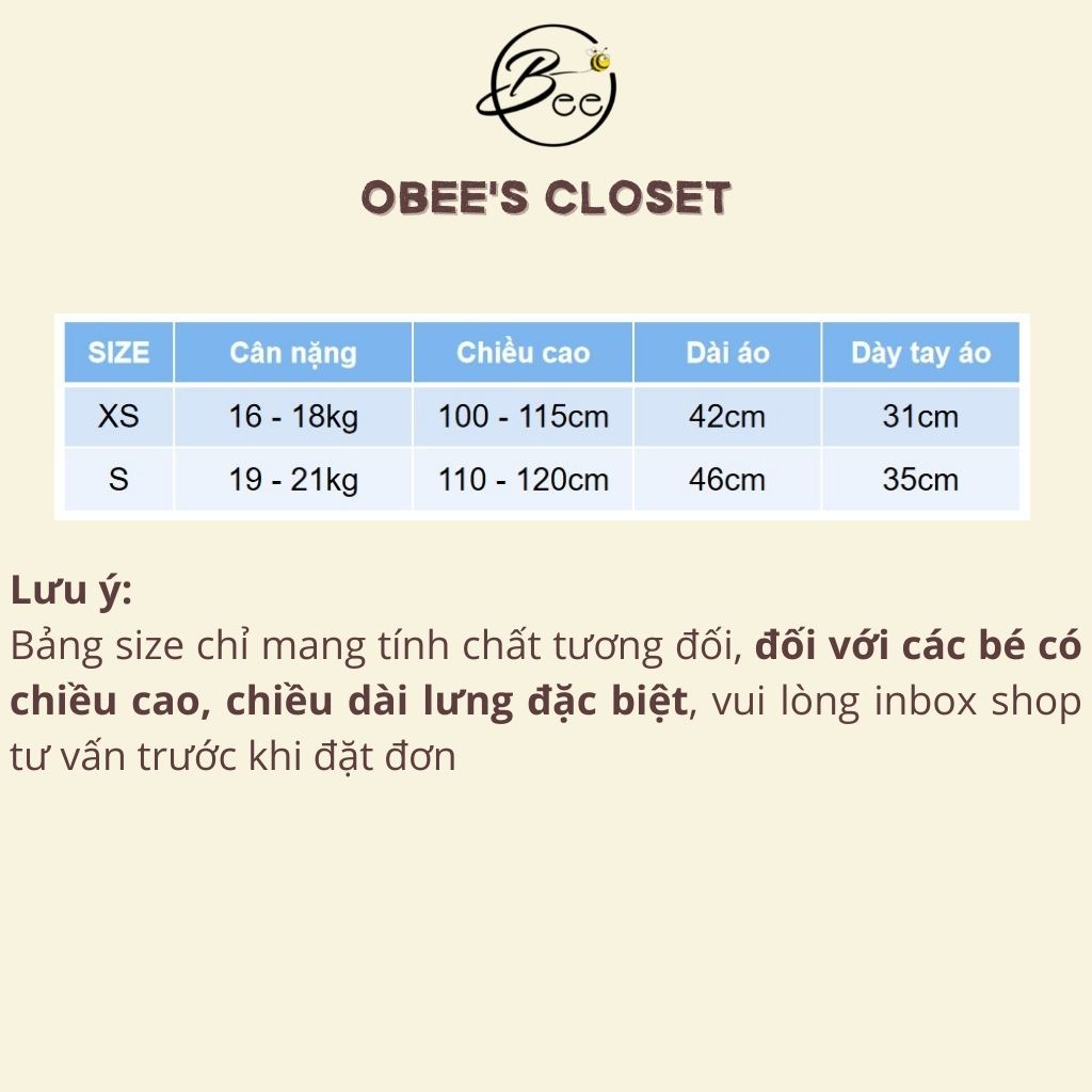 Áo khoác bé trai Obee's Closet Áo khoác nỉ mỏng có nón 16 - 21kg
