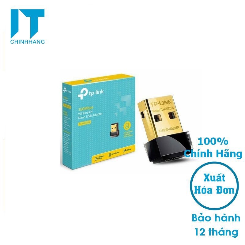 USB Wifi Tp-Link WN725N Chuẩn N Tốc Độ 150Mbps - Hàng Chính Hãng | BigBuy360 - bigbuy360.vn