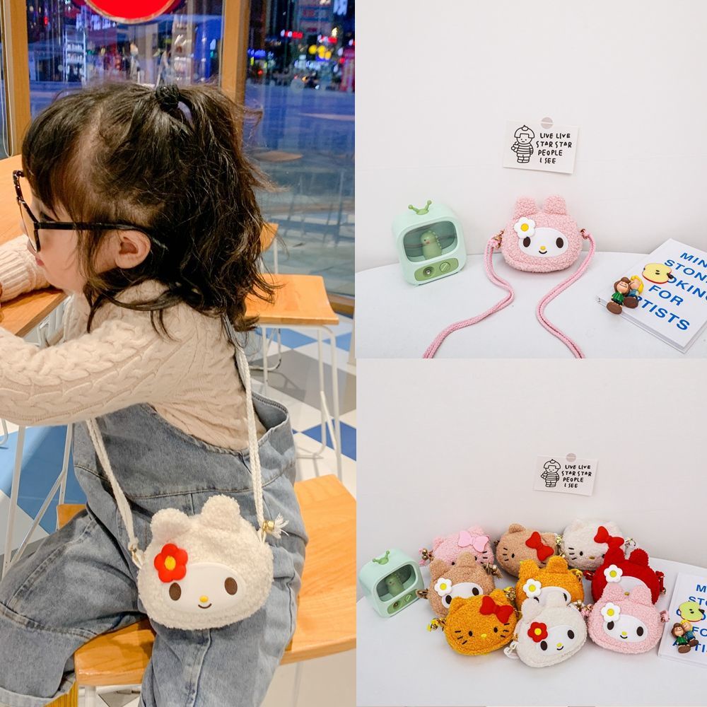 Hàng Mới Về Mới Túi Đeo Chéo Hình Thỏ Hoạt Hình Dễ Thương Cho Bé Gái