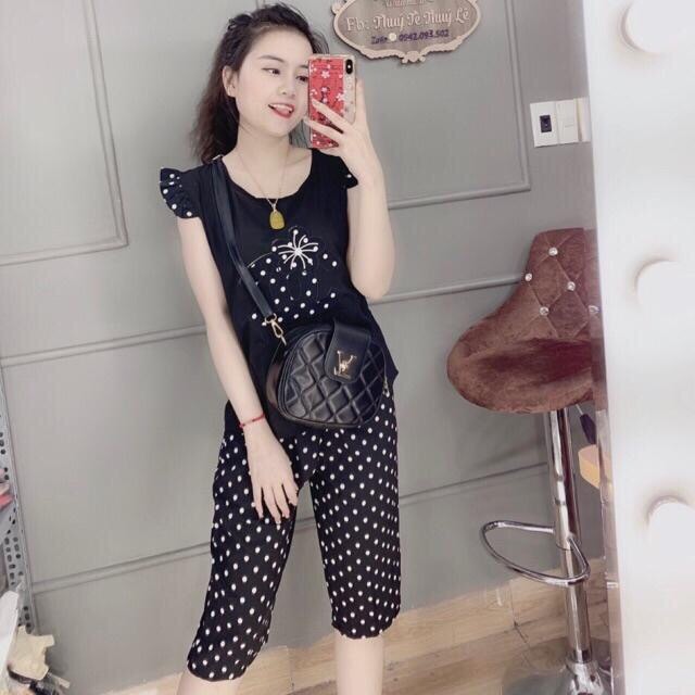 Bộ lửng đũi nhăn quần chéo thái siêu đẹp | BigBuy360 - bigbuy360.vn