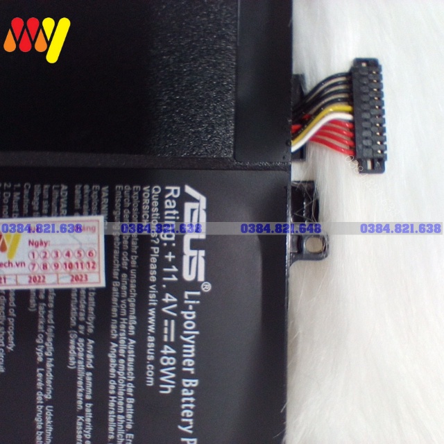 Pin laptop Asus Vivobook C31-S551 S551 S551L S551LA S551LB S551LN-1 B31N1336 (Original).  Bảo hành toàn quốc