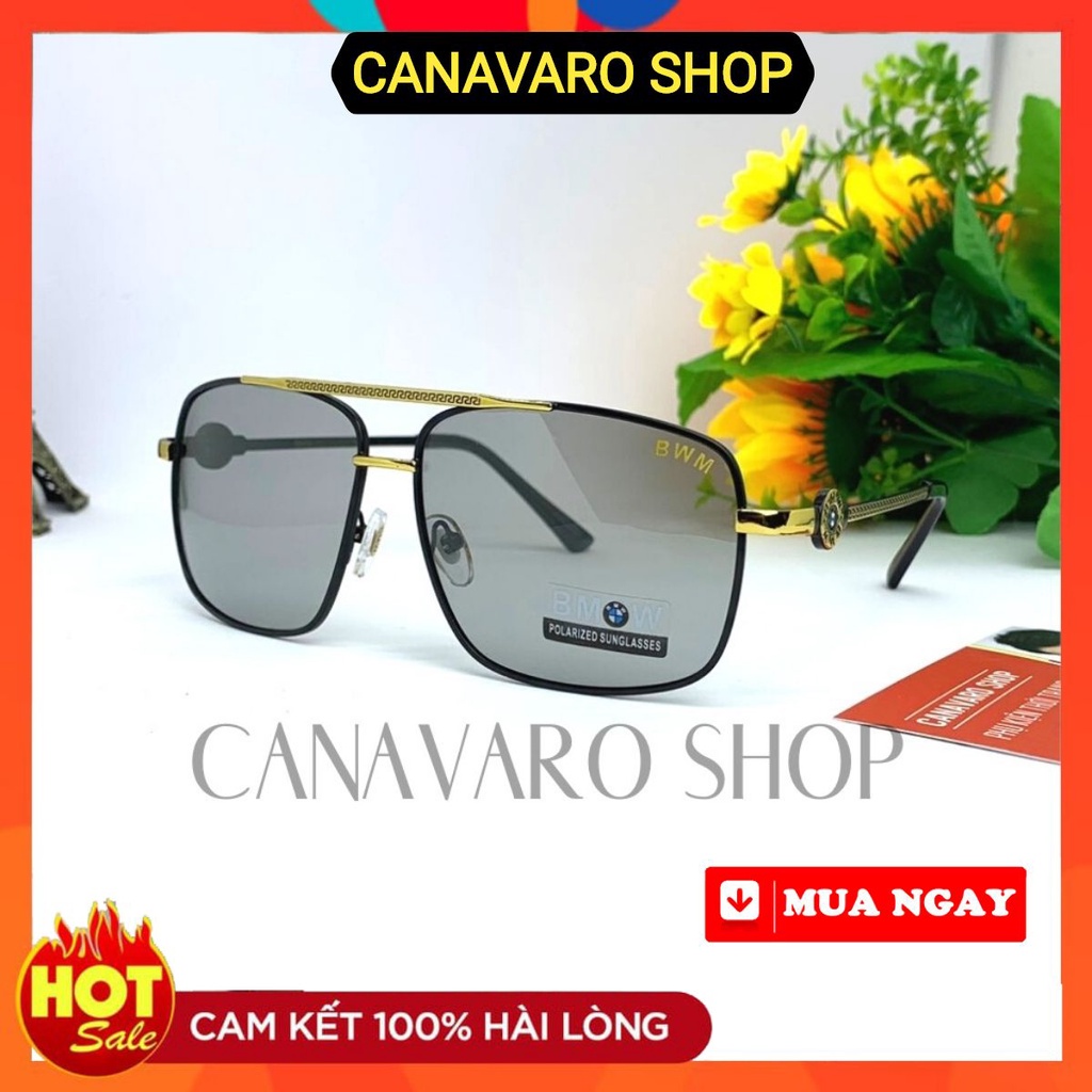 Kính Đổi Màu Nam Đi Ngày Và Đêm Đổi Màu Khi Ra Nắng Cao Cấp Phân Cực Chống Chói Chống UV CANAVARO SHOP CN2070 Tặng Hộp