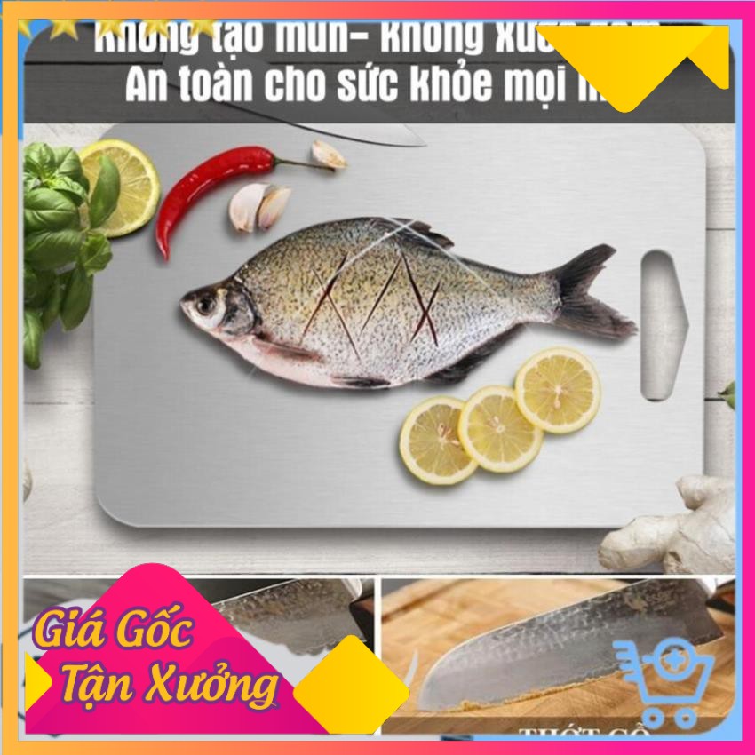 🍀FREESHIP🍀 Thớt Inox Nhà Bếp Chuẩn 304 Chống Gỉ Set, Kháng Khuẩn, Khử Mùi, Tiện Dụng Cho Căn Bếp Nhà Bạn - BX