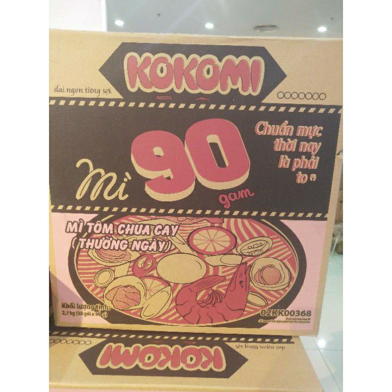 Thùng Mì Kokomi Đại 90 Thùng 30 gói