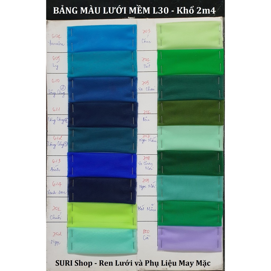 Lưới Lục Giác Khổ 2m4 - Voan lưới Tutu L30