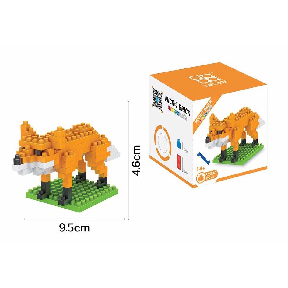 Bộ Đồ Chơi Lắp Ráp Hình Động Vật Hoạt Hình Sáng Tạo Cho Trẻ Em