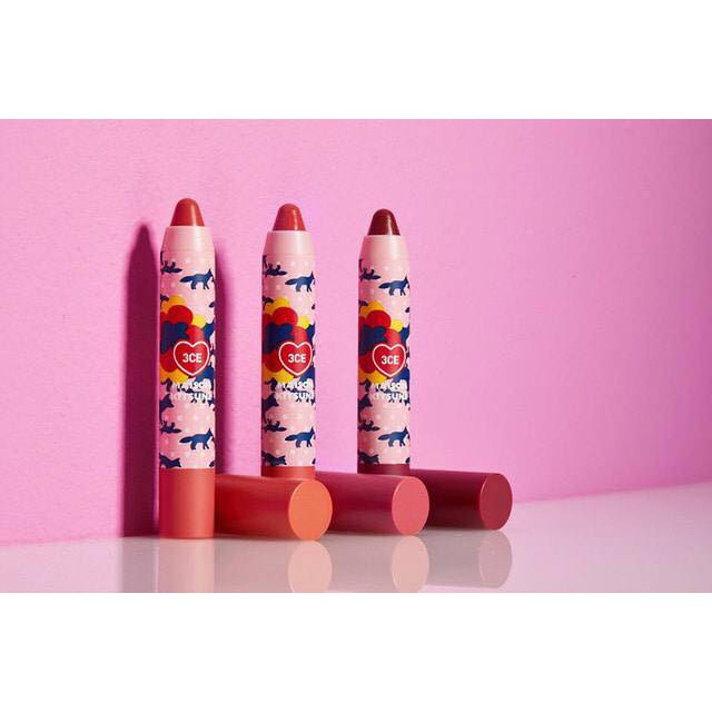 SON 3CE Maison Kitsune Velvet Lip Crayon