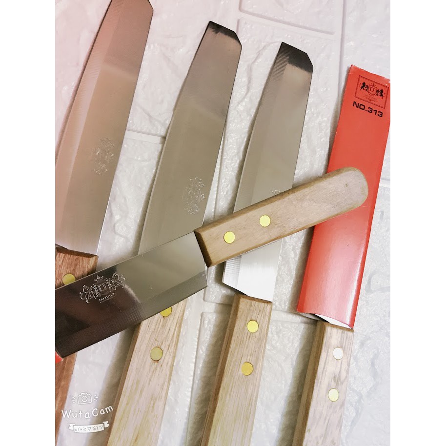 DAO INOX CÁN GỖ SẮC BÉN CHỐNG HAN GỈ - DAO THÁI NHÀ BẾP