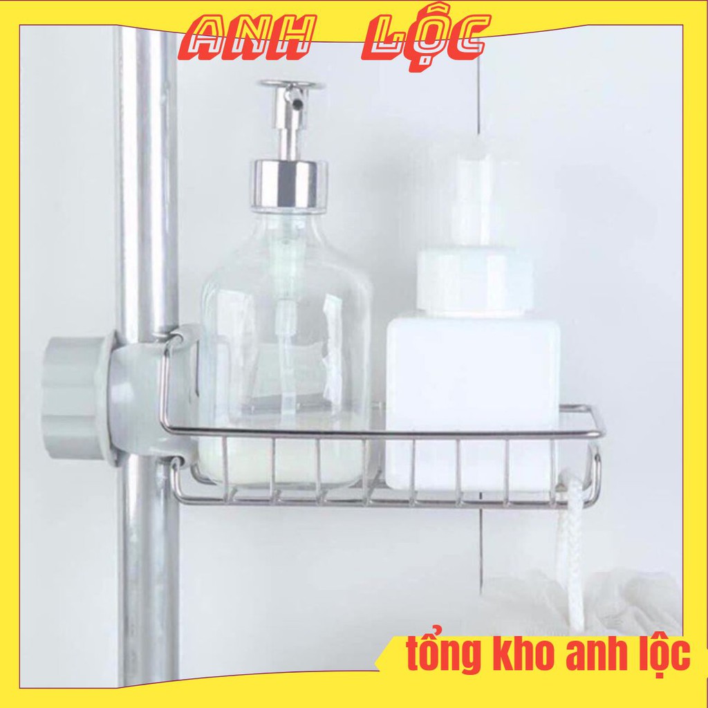 Kệ inox gắn vòi nước bồn rửa bát tiện dụng