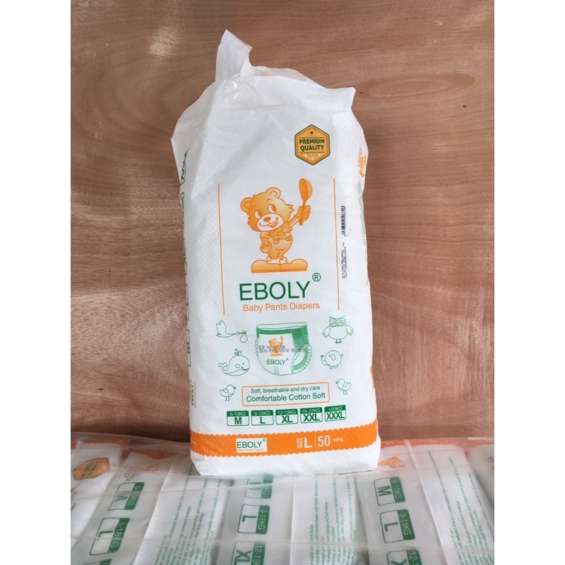 Combo 2 bịch bỉm EBOLY xuất Nhật 100M/100L/ 100XL/100XXL