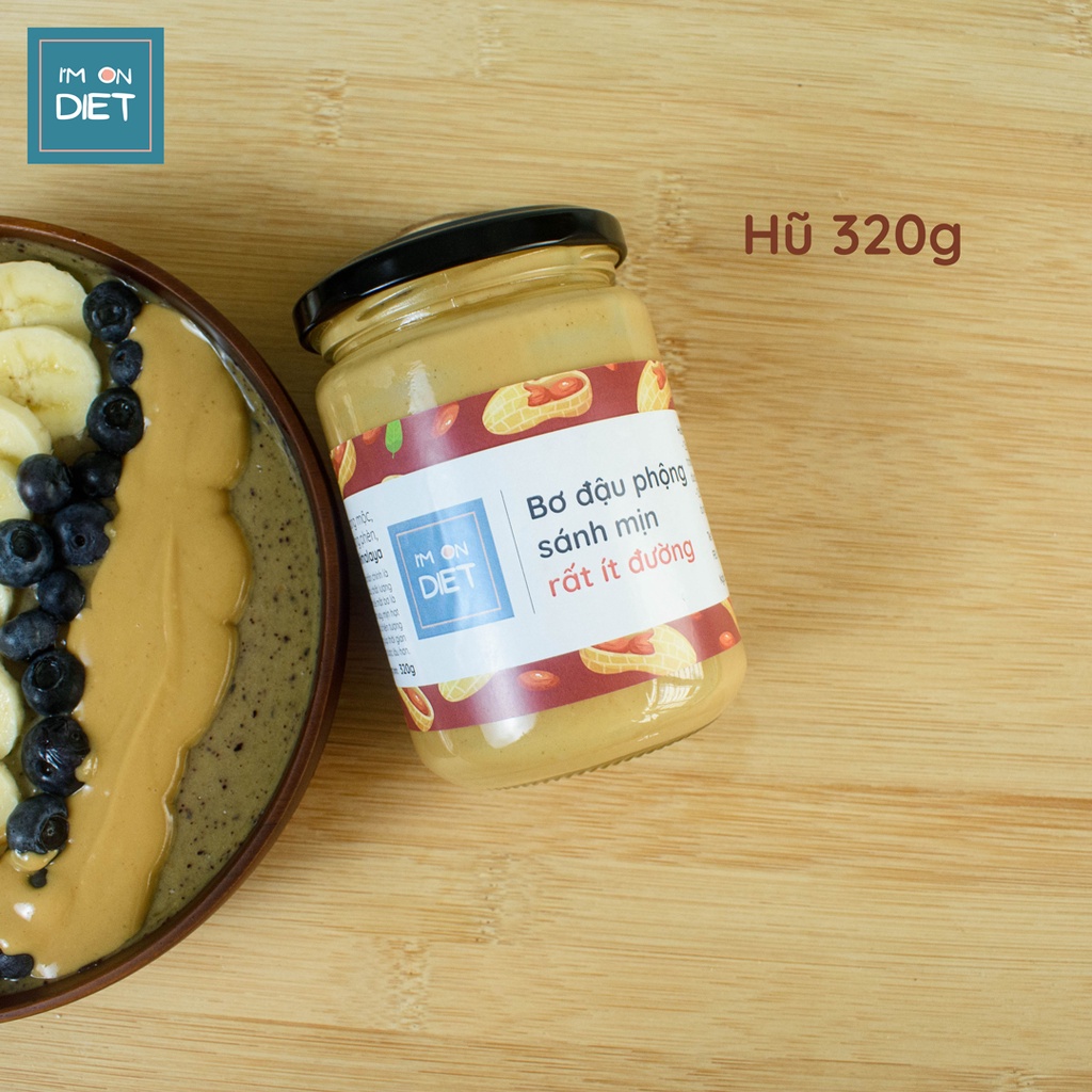 BƠ ĐẬU PHỘNG  RẤT ÍT ĐƯỜNG | Với Đường Phèn & Muối Hồng Himalaya | Sánh Mịn | I'M ON DIET | 120g - 220g - 320g