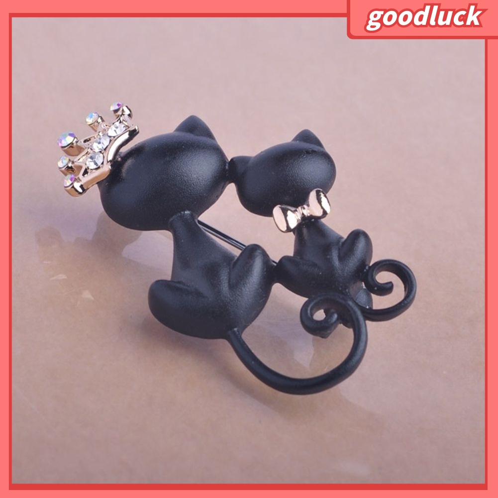 Trâm Cài Áo Hình Chú Mèo Bằng Đá Thời Trang Cho Nữ