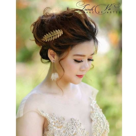 Kẹp lá vàng xinh quá, chỉ 25k