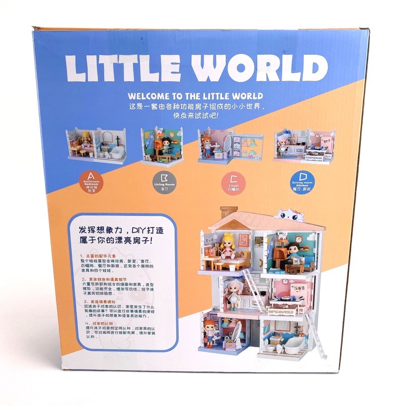 🔥𝐍𝐎𝐖 𝐒𝐇𝐈𝐏🔥 ĐỒ CHƠI NGÔI NHÀ BÚP BÊ SIÊU XỊN SIÊU TO LITTLE WORLD