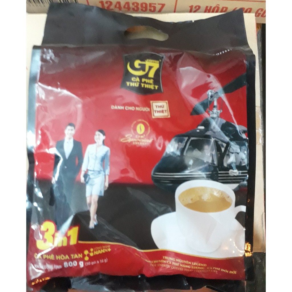 [Mã 159FMCGSALE giảm 8% đơn 500K] Cà phê G7 3in1 - Bịch 50 sachets 16gr