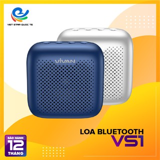 Loa Bluetooth 5.0 ngoài trời chống thấm nước VIVAN VS1 chơi nhạc liên tục 8 giờ sạc chỉ 3 giờ dùng cho các dòng máy.