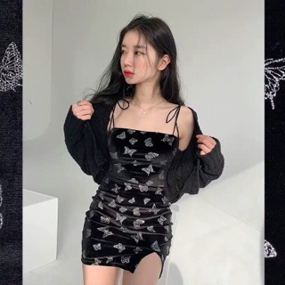 Đầm body ôm hoạ tiết bướm 🦋🦋
