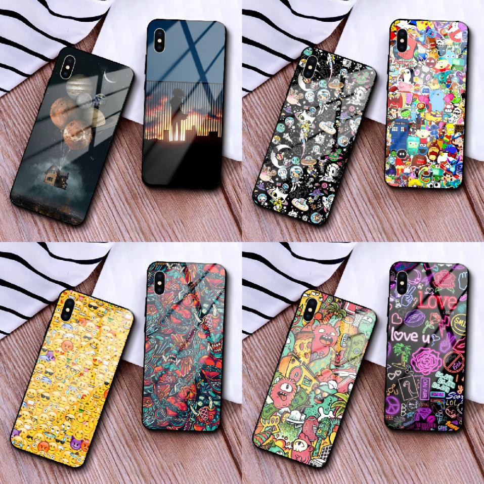 Ốp lưng kính cường lực in hình Dễ Thương cho dòng máy Oppo F1s / A59, F1 Plus / r9, F5, F9, F11, F11pro - BH