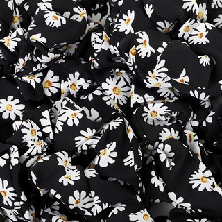 INS Cúc Scrunchies Dây Buộc Tóc Hoa